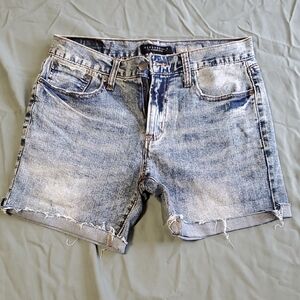 Aeropostale Light Blue Distressed Jean Shorts